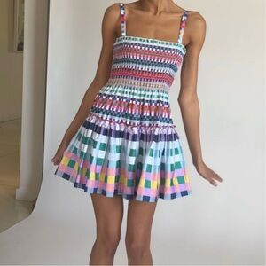 Hill House Mini Seraphina Multi Gingham Dess